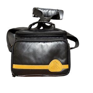 Mohawk M-1200 Black Padded Vinyl Camera Bag 7" X 6" X 4" Vintage Shoulder